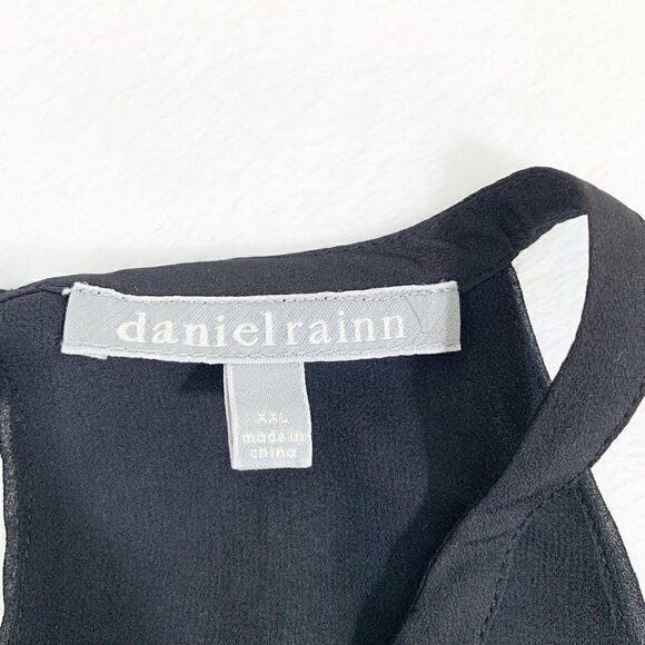5/$25 Daniel Rainn black sleeveless halter neck flowy lightweight top - XXL - Picture 4 of 8